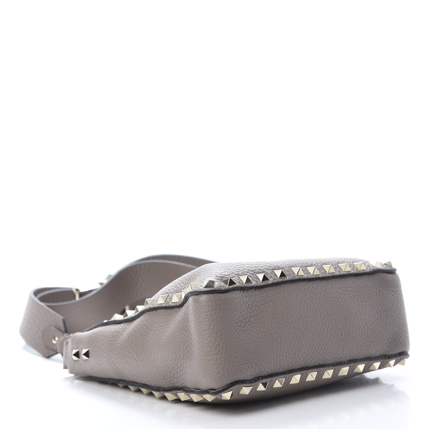 Valentino Garavani Pebbled Calfskin Mini Rockstud Flip-Lock Messenger Bag Poudre 4 of 9