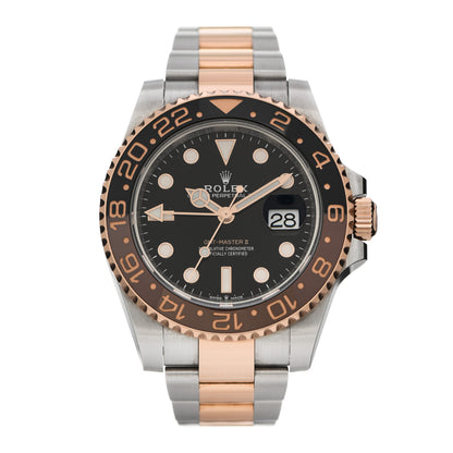 Rolex Stainless Steel 18K Everose Gold 40mm GMT-Master II Root Beer Watch 126711CHNR 1 of 6