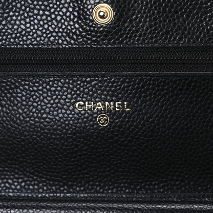 Chanel Caviar Quilted Wallet on Chain WOC Black 6 of 11