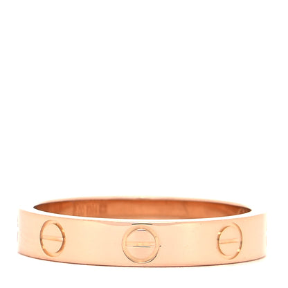 Cartier 18K Pink Gold 3.5mm LOVE Wedding Band Ring 54 6.75 3 of 4