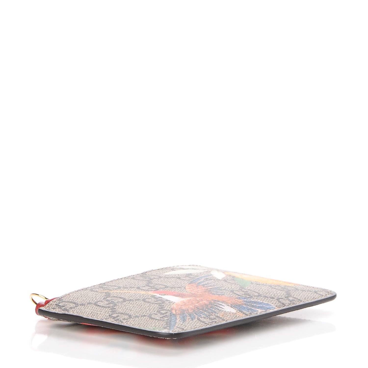 Gucci GG Supreme Monogram Tian Key Case Beige Multicolor Red 4 of 8