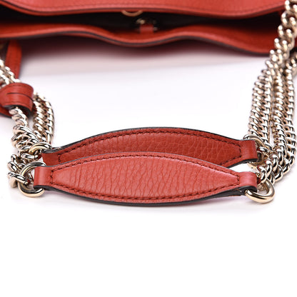 Gucci Pebbled Calfskin Medium Soho Chain Shoulder Bag Sun Orange 12 of 18
