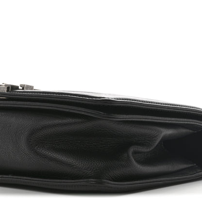 Chanel Calfskin Double Stitch Medium Boy Flap Black 10 of 10