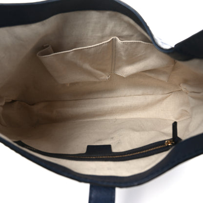 Gucci Ostrich Medium Jackie Hobo Navy 5 of 11