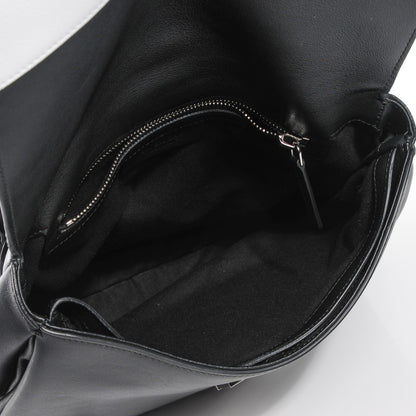 Givenchy Calfskin Medium Bi-Color Pandora Pure Flap Bag Black White 5 of 9
