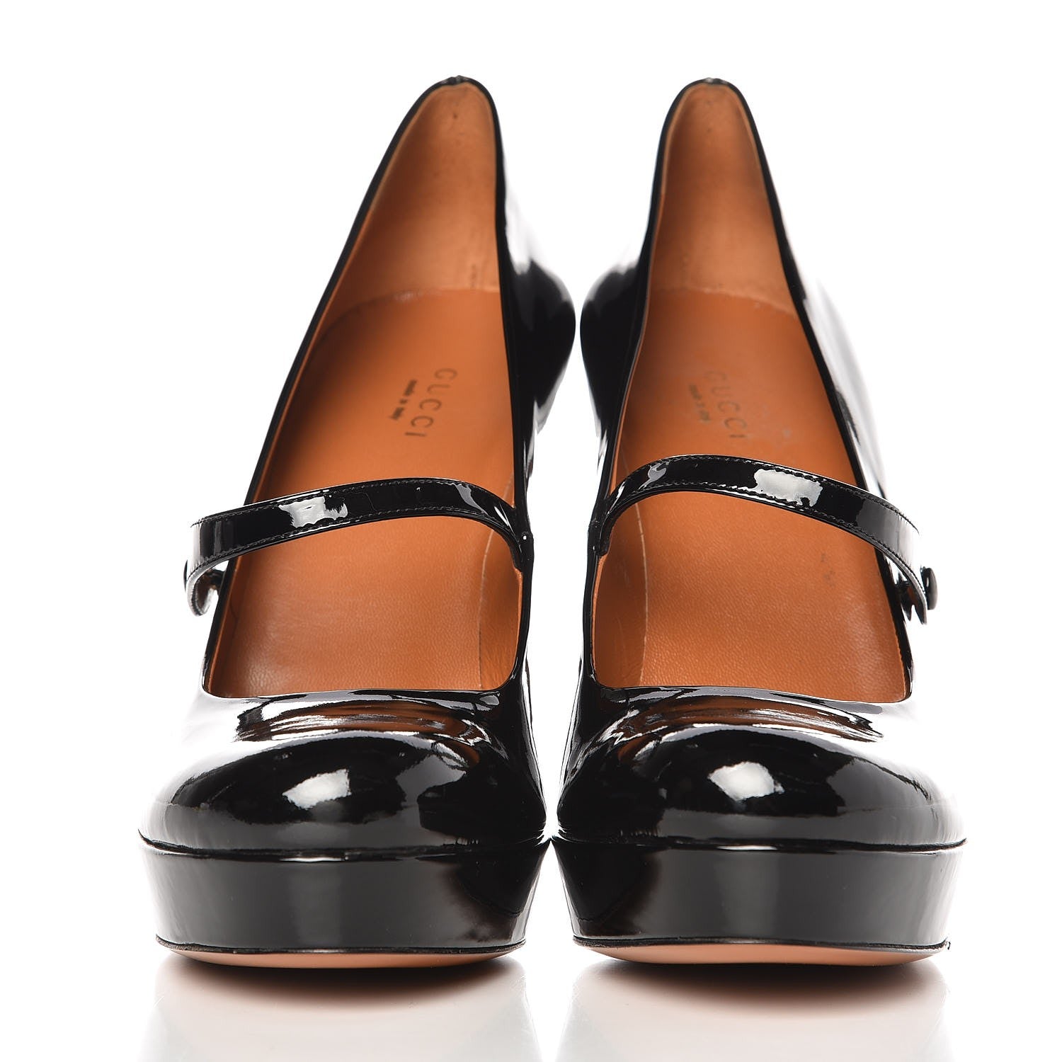 Gucci Vernice Crystal Betty Mary Jane Platform Pumps 38.5 Black 2 of 10