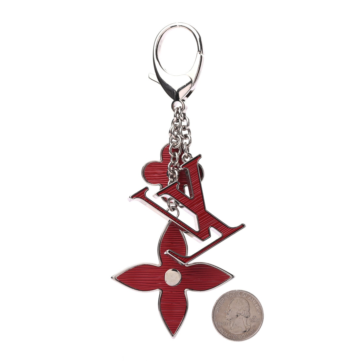 Louis Vuitton Fleur d'Epi Bag Charm Fuchsia 2 of 3