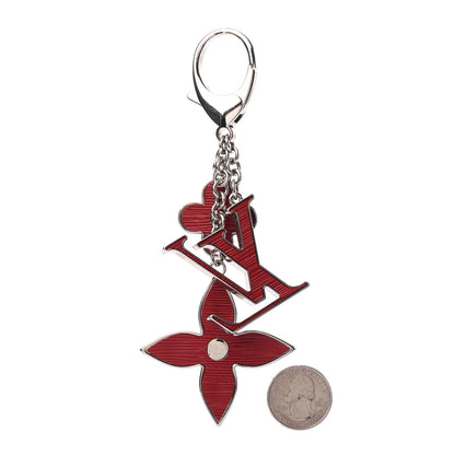 Louis Vuitton Fleur d'Epi Bag Charm Fuchsia 2 of 3