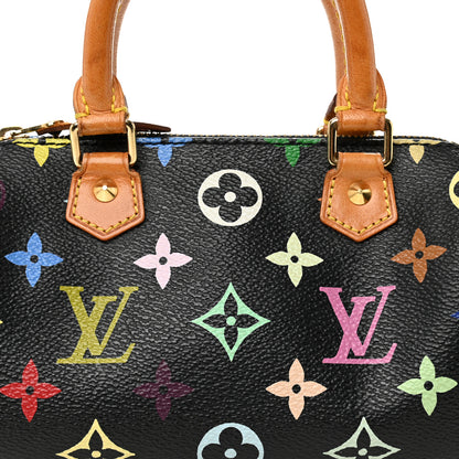 Louis Vuitton Monogram Multicolor Mini Sac HL Speedy Black 7 of 10