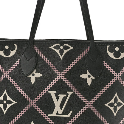 Louis Vuitton Empreinte Monogram Giant Broderies Neverfull MM Black 7 of 10