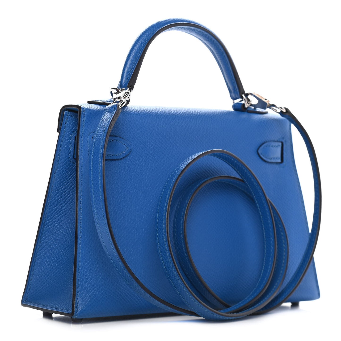 Epsom Mini Kelly Sellier 20 Bleu Zellige