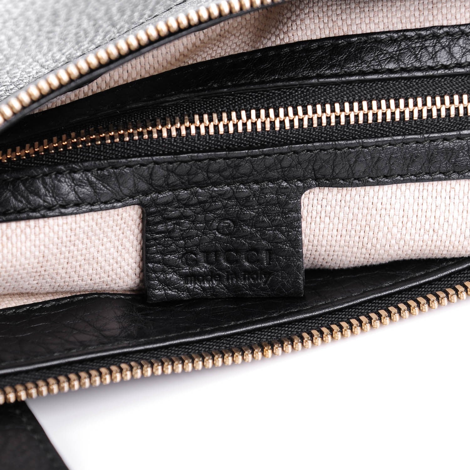 Gucci Pebbled Calfskin Small Soho Top Handle Bag Black 7 of 7