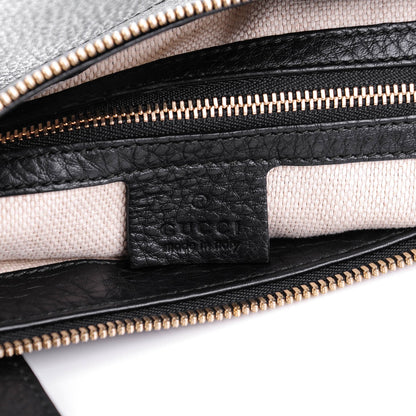 Gucci Pebbled Calfskin Small Soho Top Handle Bag Black 7 of 7