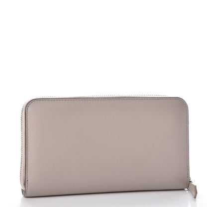 Fendi Vitello Century Lucido Hypnoteyes Studded Zip Around Wallet Grigio Polvere Arancio Multicolor 3 of 10