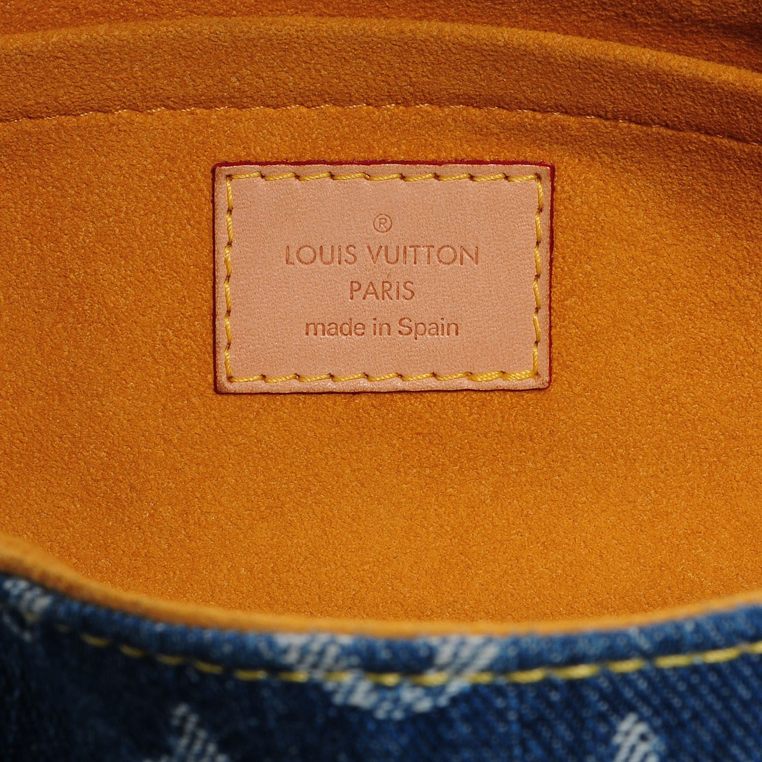 Louis Vuitton Monogram Denim Mini Pleaty Blue 5 of 7