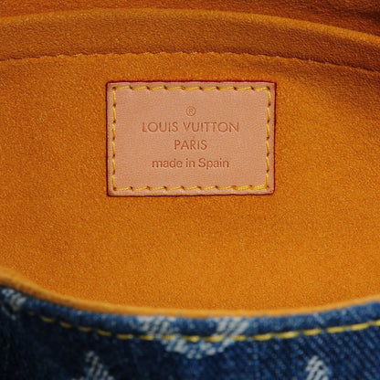Louis Vuitton Monogram Denim Mini Pleaty Blue 5 of 7