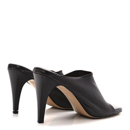 Bottega Veneta Nappa Square Toe Slip-On Mule Sandals 40 Fondante 4 of 9