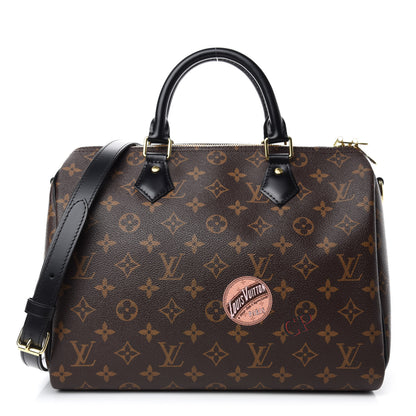 Louis Vuitton Monogram My World Tour Speedy Bandouliere 30 Black 1 of 11