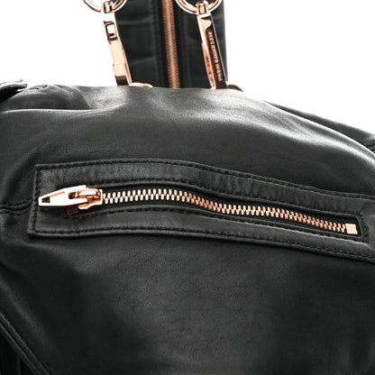 Alexander Wang Lambskin Marti Backpack Washed Black Rose Gold Hardware 7 of 10