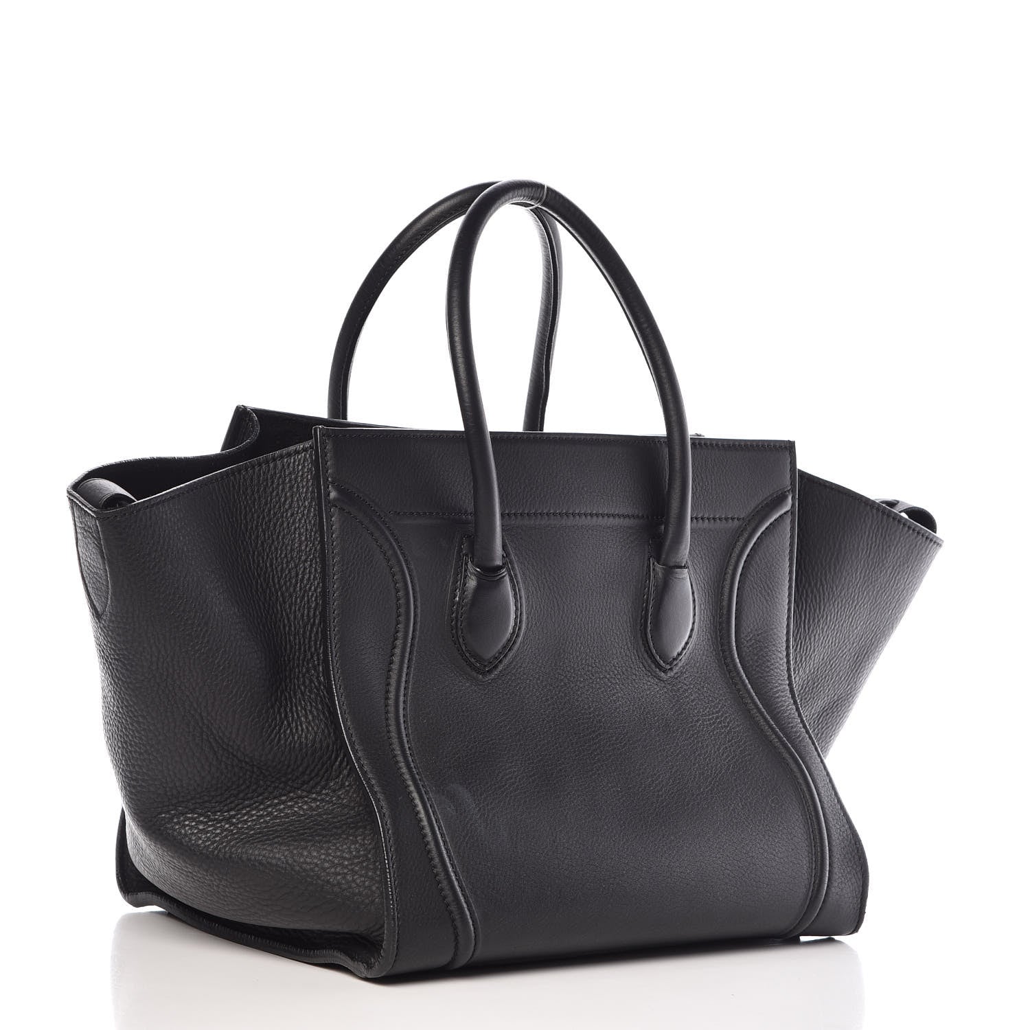 Celine Supple Calfskin Medium Phantom Luggage Black 3 of 22