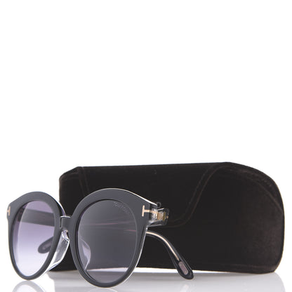 Tom Ford Monica Round Sunglasses TF429 Black 7 of 7