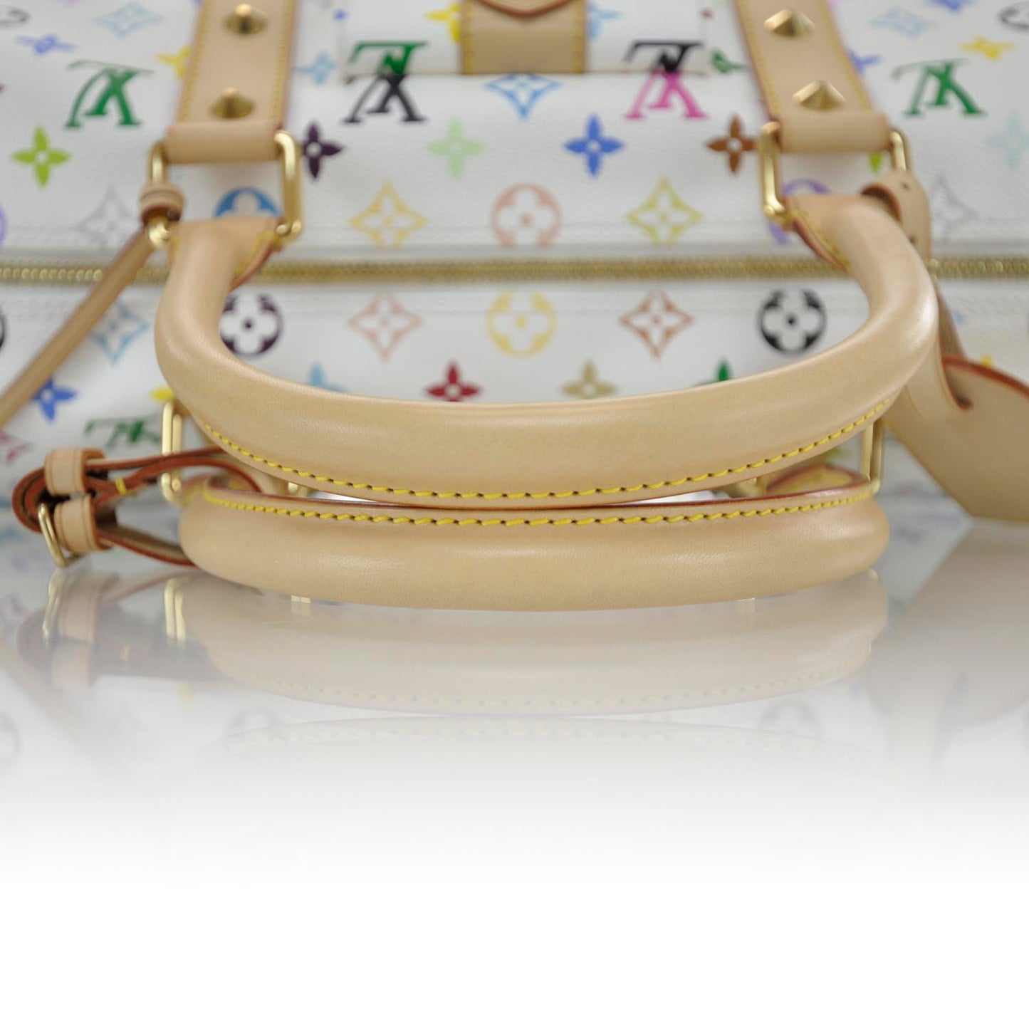 Monogram Multicolor Keepall 45 White