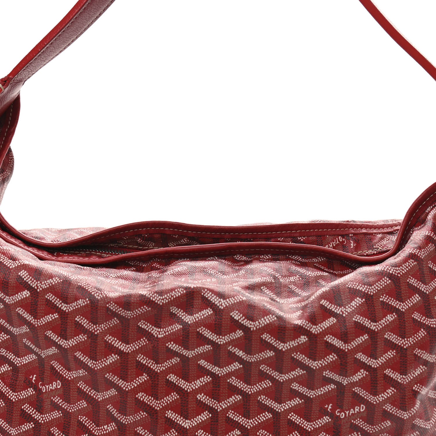 Goyard Goyardine Fidji Zip Hobo Red 9 of 12