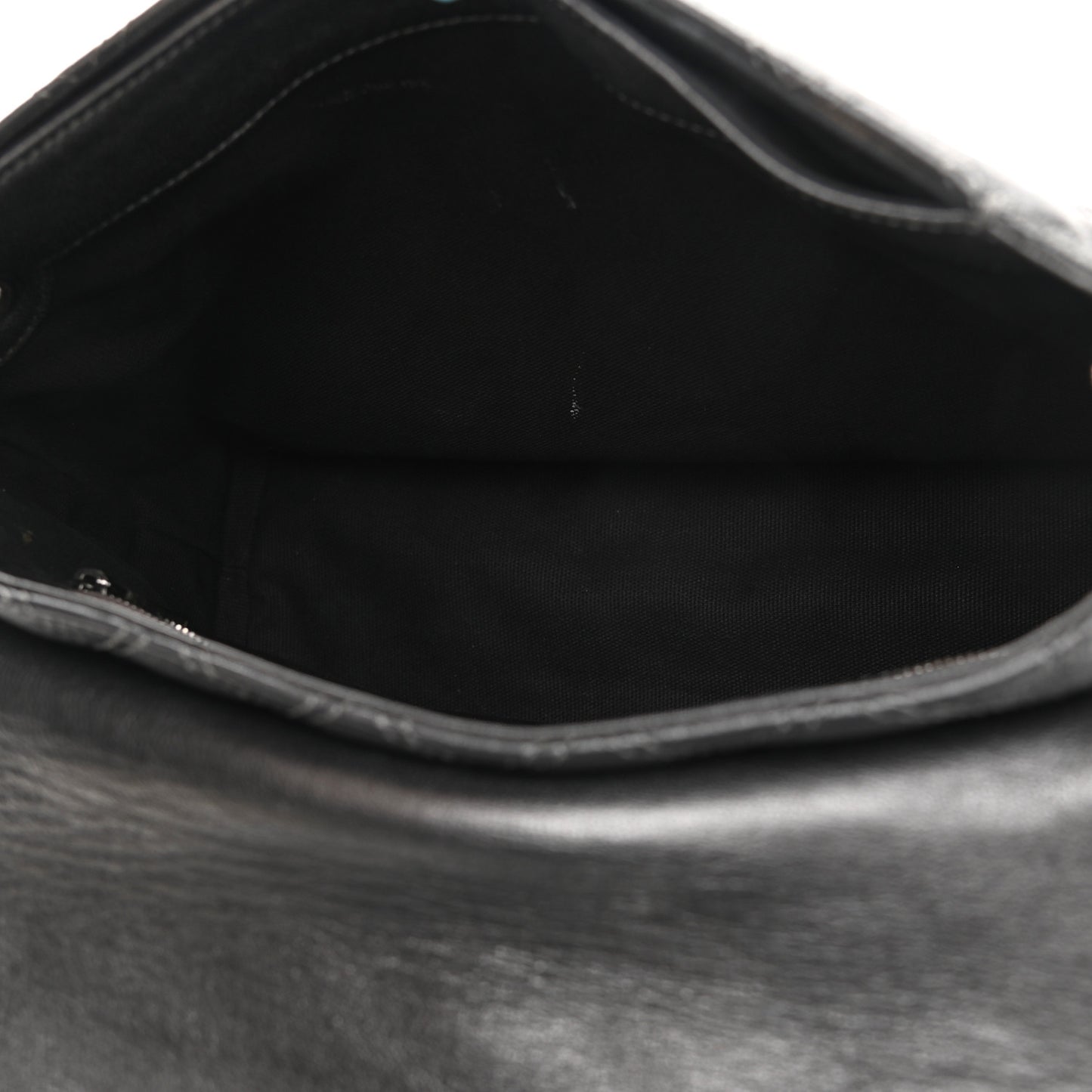 Lacquered Lambskin Baroque The XL Single Flap Pearl Anthracite