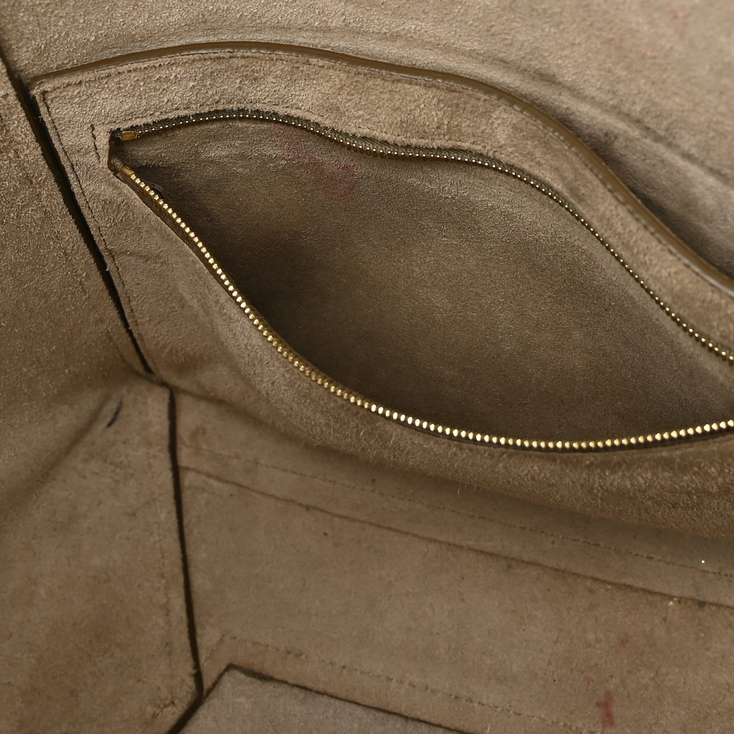 Celine Soft Grained Calfskin Sangle Bucket Bag Taupe 12 of 17