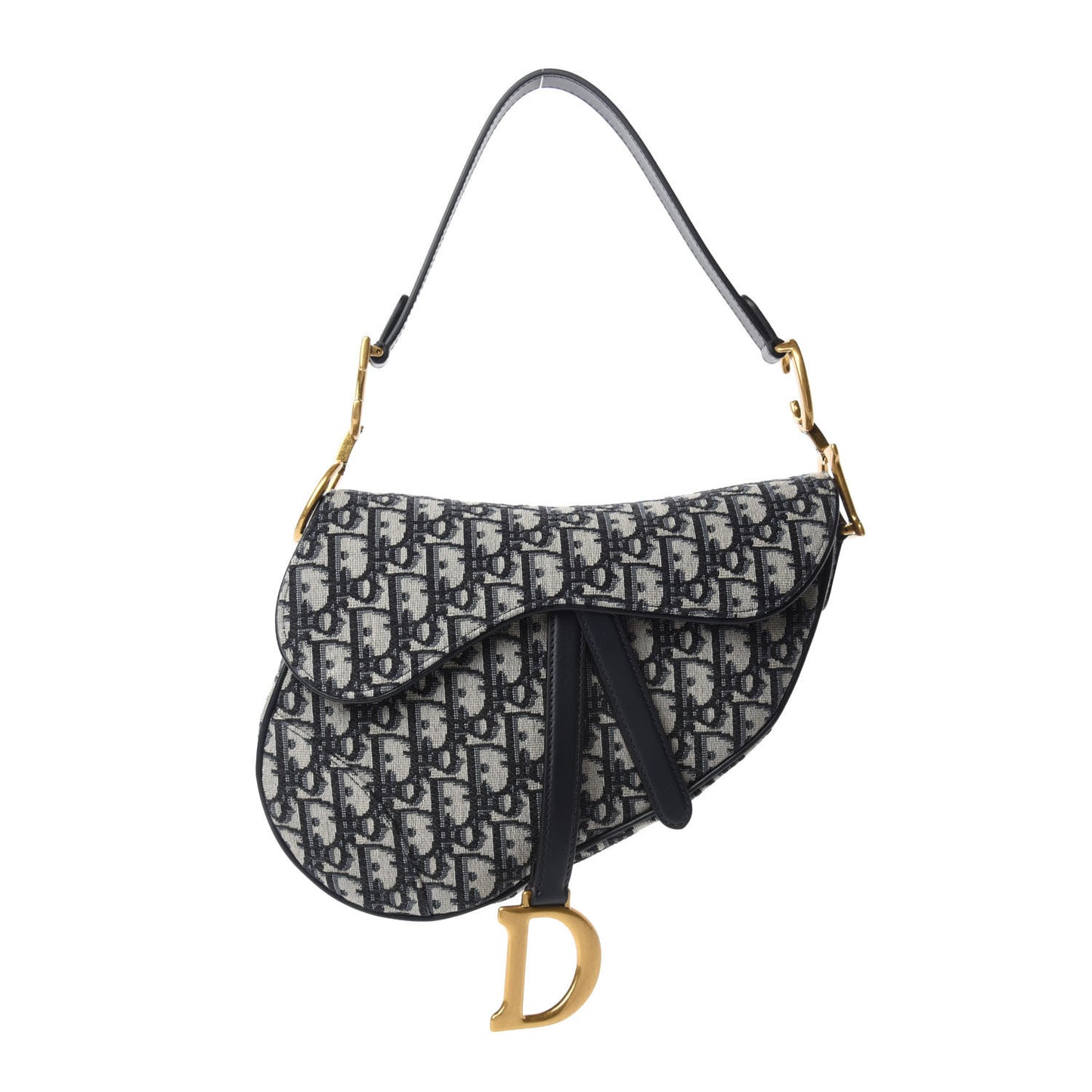Oblique Saddle Bag Blue