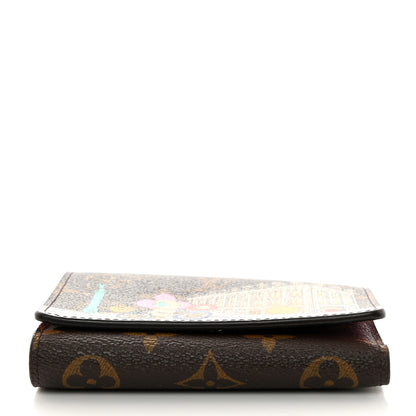Louis Vuitton Monogram 2022 Christmas Animation Paris Victorine Wallet Pink 7 of 7