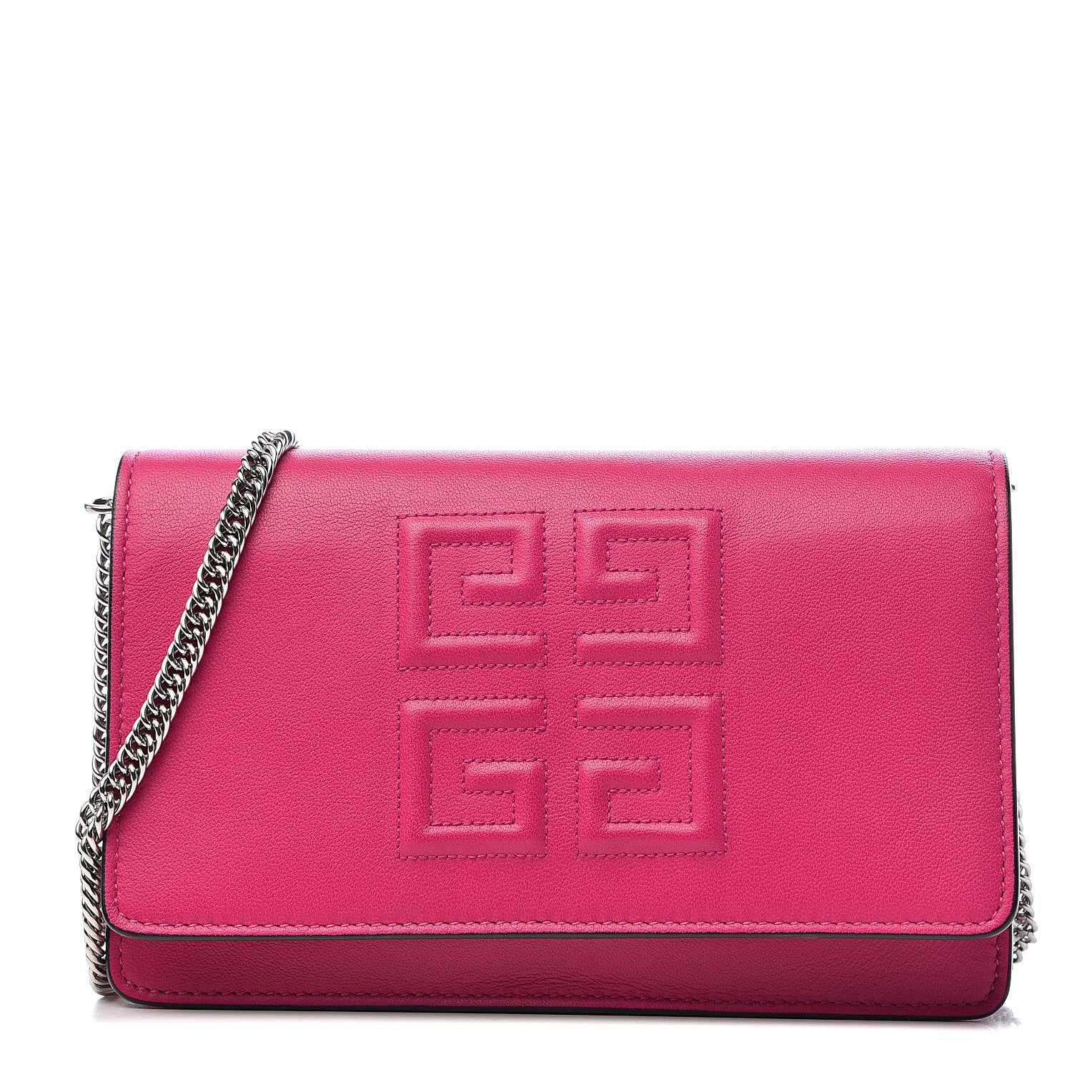 Givenchy Lambskin Emblem Chain Wallet Cyclamen 1 of 14