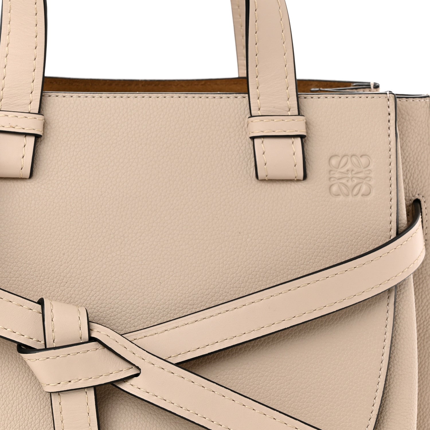 Loewe Calfskin Small Gate Tote Beige 7 of 9