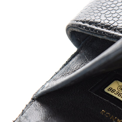 Chanel Caviar Timeless CC Compact French Wallet Black 7 of 14