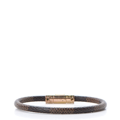 Louis Vuitton Damier Ebene Keep It Bracelet 19 3 of 6