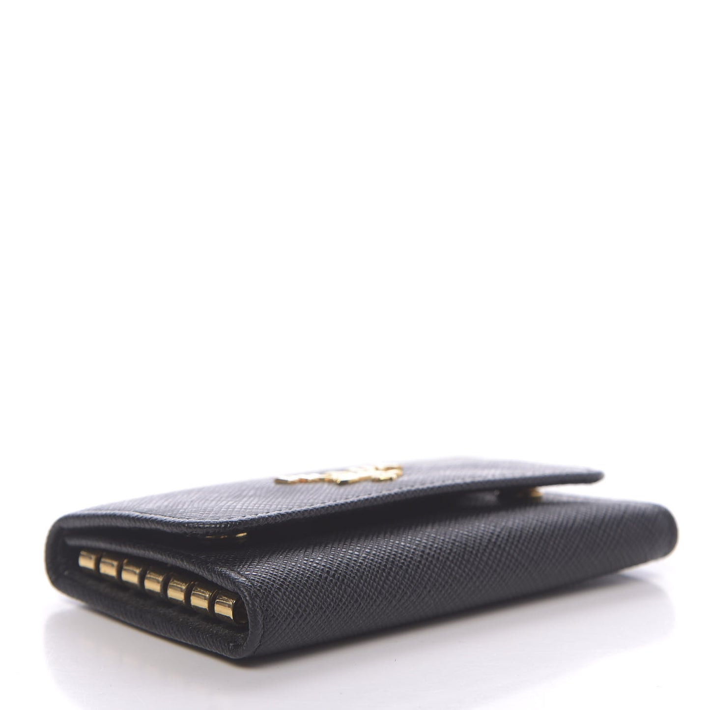 Saffiano Metal 6 Key Holder Black