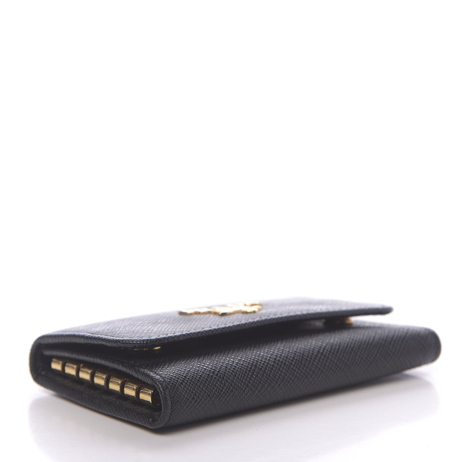 Prada Saffiano Metal 6 Key Holder Black 4 of 7
