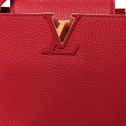 Louis Vuitton Taurillon Capucines BB Scarlet Red 7 of 9