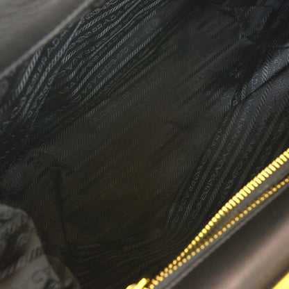 Prada Nappa Dressy Gaufre Framed Bag Black 8 of 8