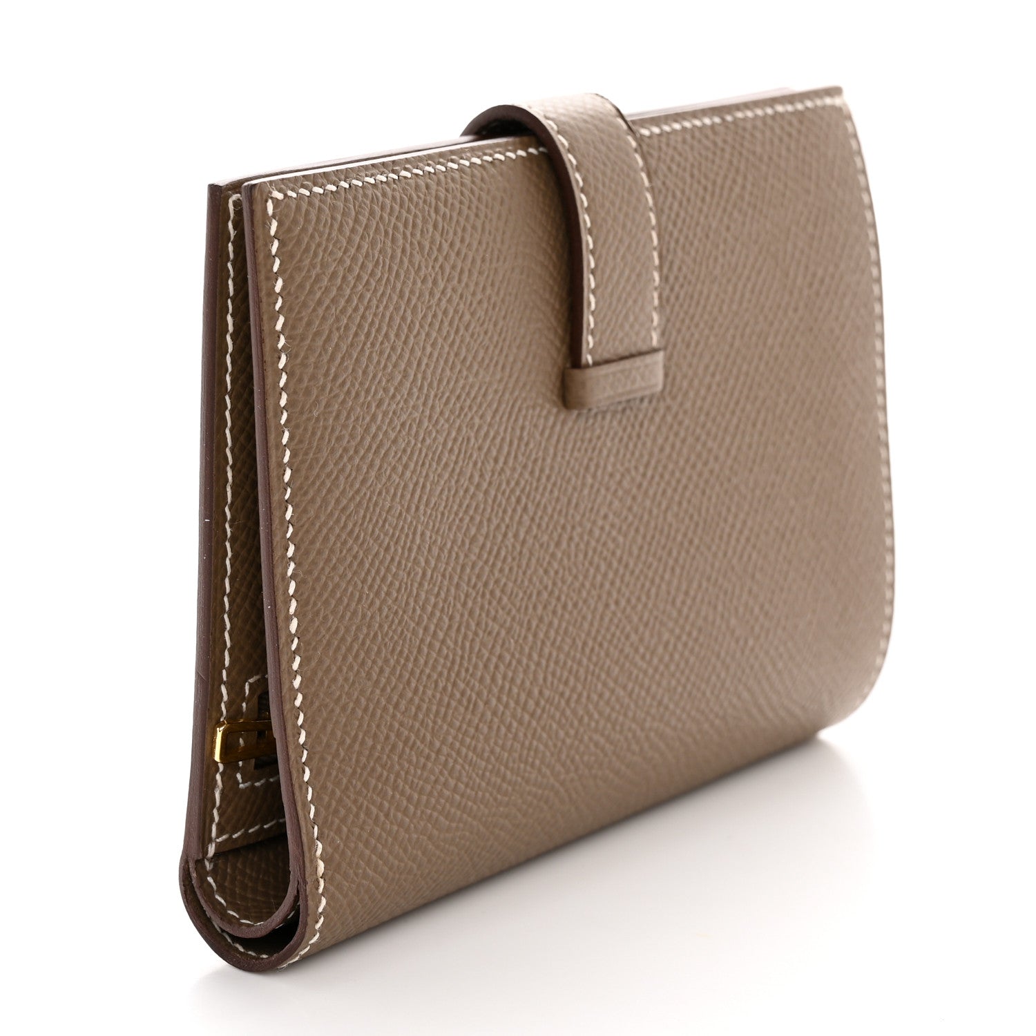 Hermes Epsom Bearn Compact Wallet Etoupe 3 of 8