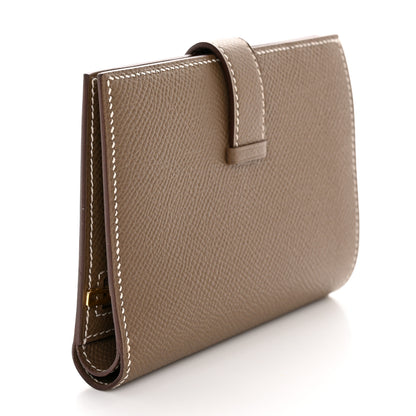 Hermes Epsom Bearn Compact Wallet Etoupe 3 of 8