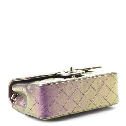 Chanel Iridescent Lambskin Quilted Mini Rectangular Flap Purple 4 of 11