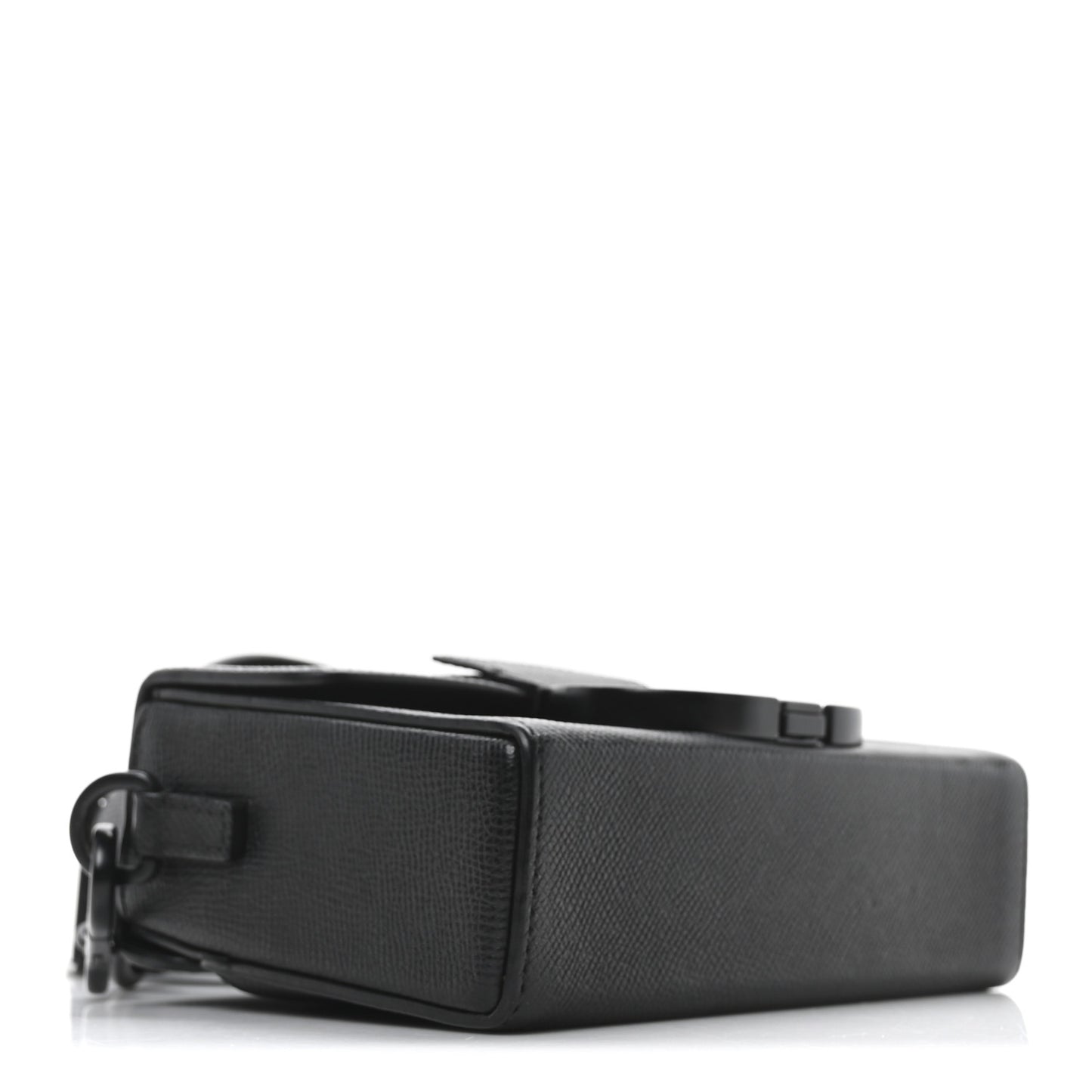Ultra Matte Grained Calfskin 30 Montaigne Box Bag Black
