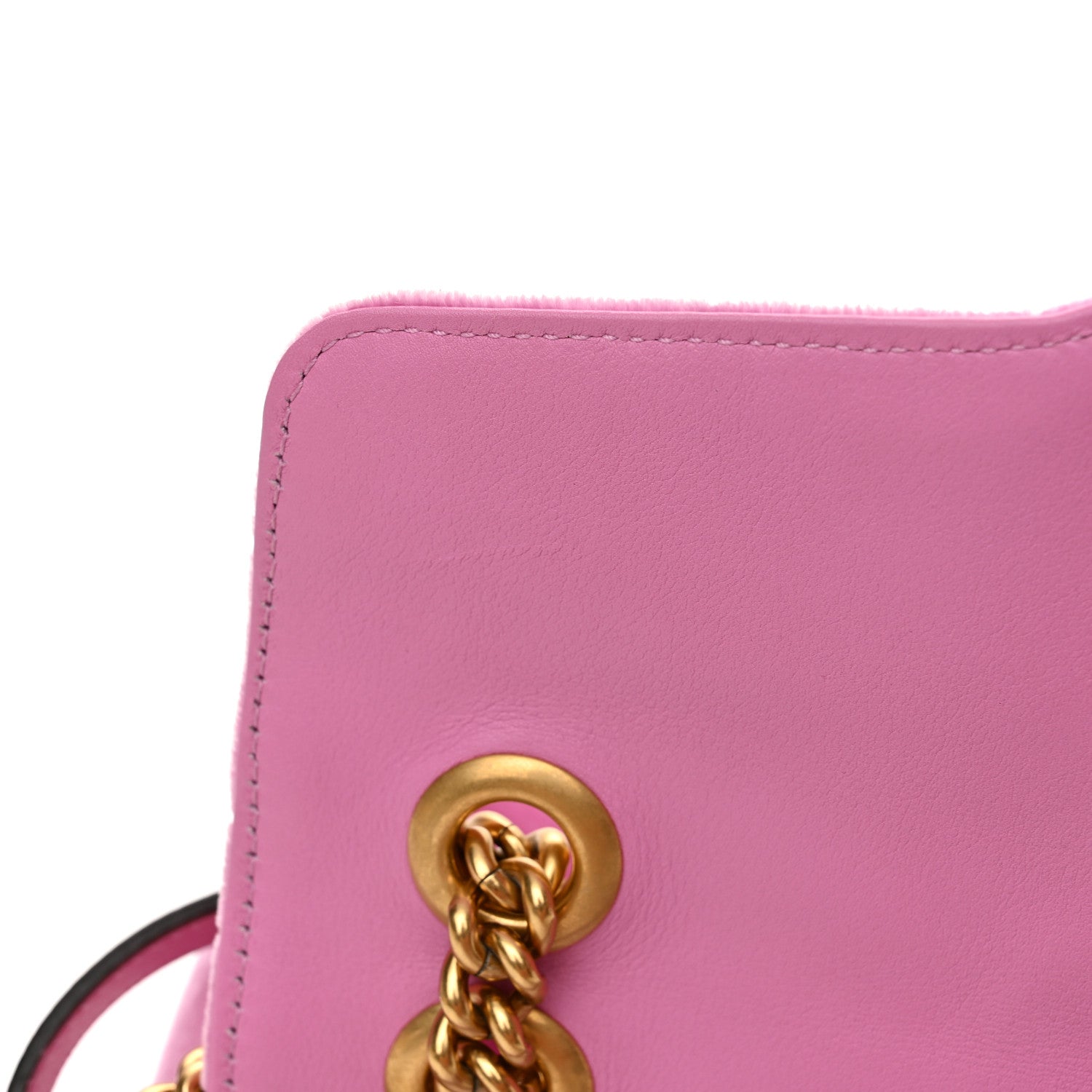 Gucci Velvet Matelasse Marquise Crystals Embroidered Small GG Marmont Shoulder Bag Malva 9 of 12