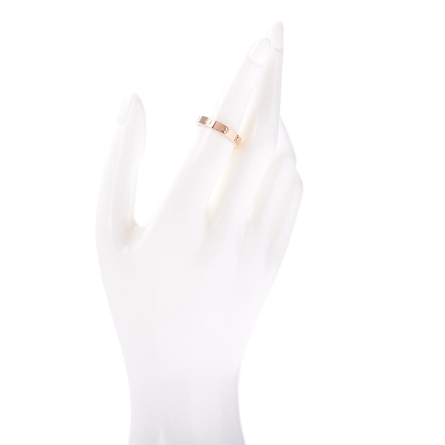 18K Pink Gold 3.5mm LOVE Wedding Band Ring 52 6