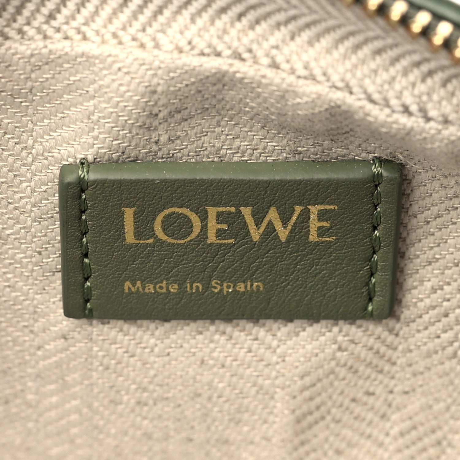 Loewe Jacquard Anagram Calfskin Amazona Nano Avocado Green 5 of 9