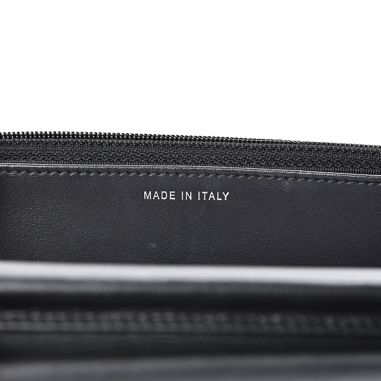 Aged Calfskin Chevron Quilted Gabrielle Wallet On Chain WOC Black