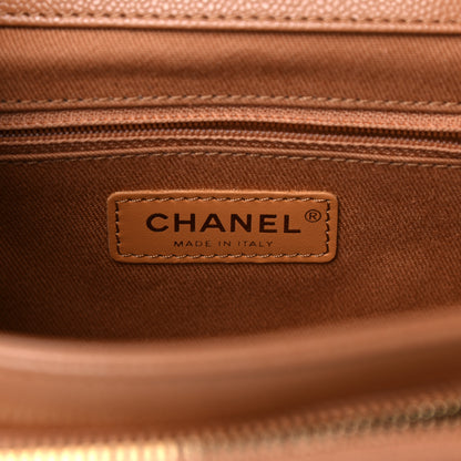Chanel Caviar Quilted Small Business Affinity Flap Camel 6 of 9