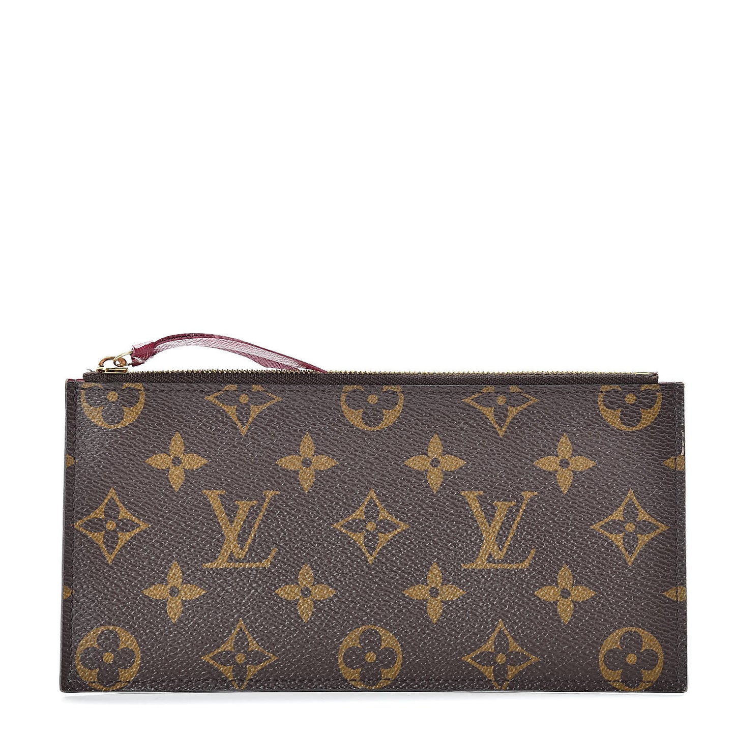 Monogram Felicie Chain Wallet Zippered Insert Fuchsia