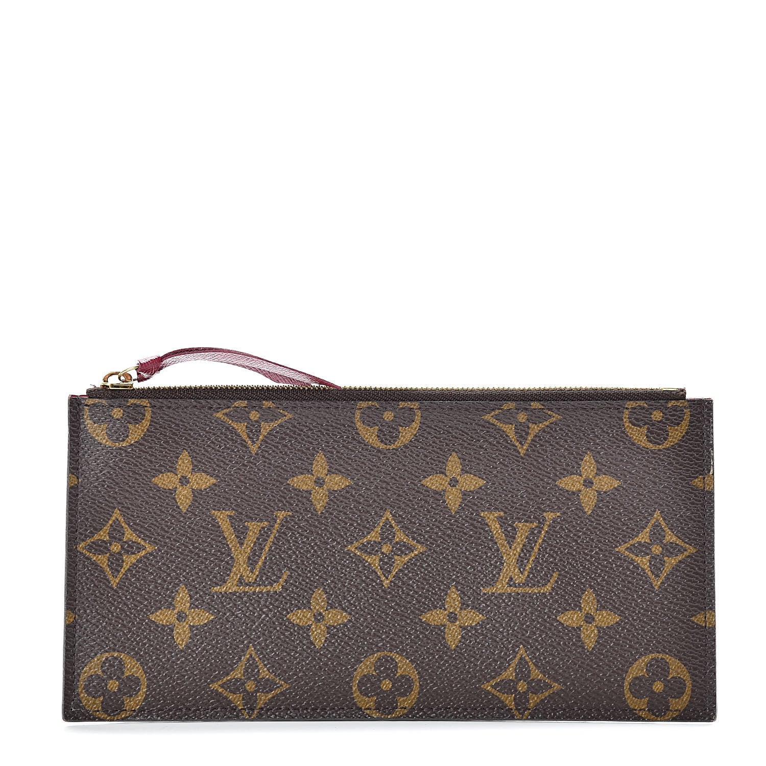 Louis Vuitton Monogram Felicie Chain Wallet Zippered Insert Fuchsia 1 of 8